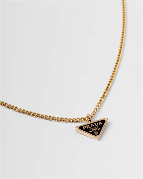 prada yellow gold pendant